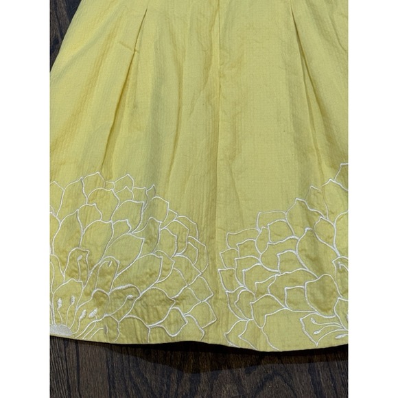Lilly Pulitzer Yellow Blossom Dress Pineapple Juice strapless floral lined zip - Picture 5 of 12